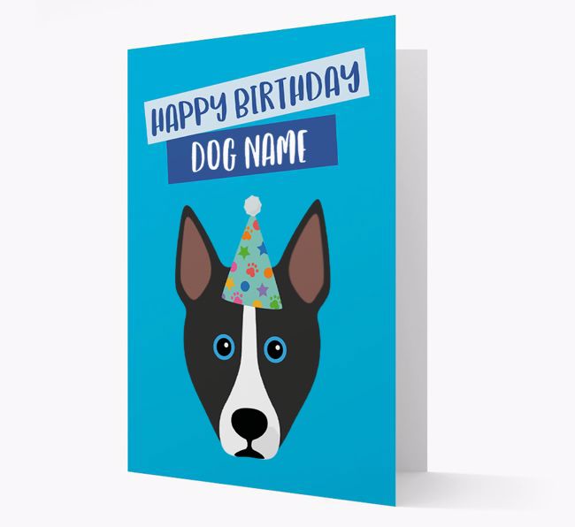 Personalized 'Happy Birthday {dogsName}' Card with {breedCommonName} Icon